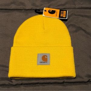 NWT Yellow Cuffed Carhartt Beanie